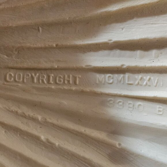 Vintage 1977 HOMCO Sea Shell Towel Ring Holder Syroco Style Beach Ocean Nautical - Picture 5 of 9